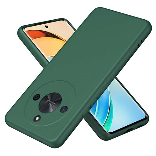Coque pour Honor Magic 6 Lite 5G - housse etui silicone gel fine + verre trempe - VERT - htdmobiles
