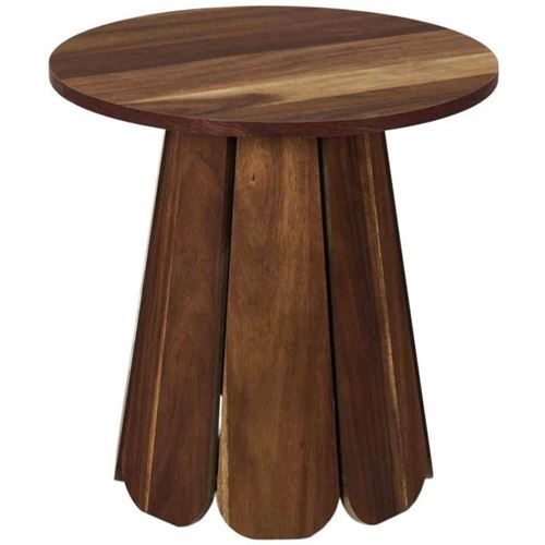 Non Communiqué Marron Table D'appoint En Bois 45 Cm Will
