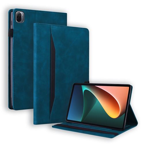 Non Communiqué Bleu Etui En Pu Anti-Rayures Avec Support Pour Votre Xiaomi Pad 5/5 Pro