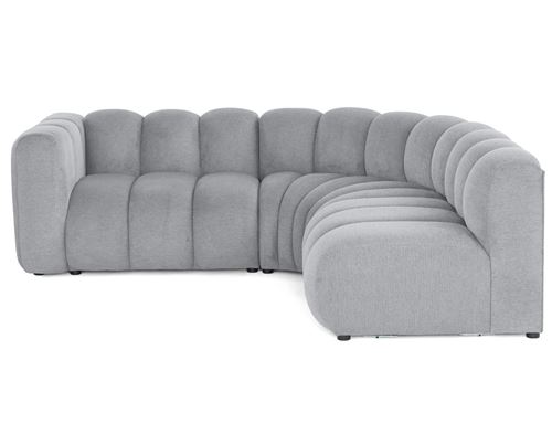 Lisa Design Gris Canapé Modulable Debbie 4 Places - Image 2