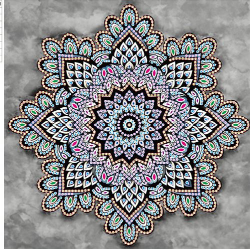 Peinture au diamant DIY 5D ZY242 - Broderie Vintage (30x30CM)