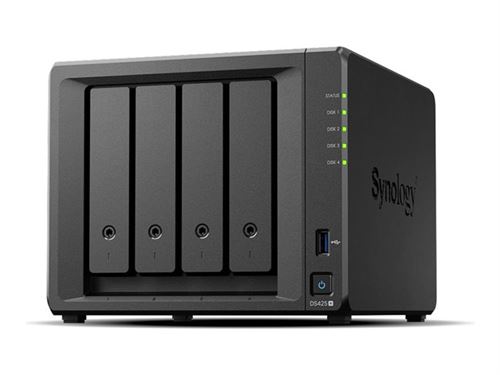 Serveur NAS Synology Disk Station DS425+ 4 baies 2 Go Noir