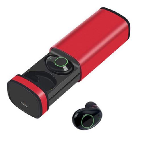 Casque Bluetooth X23 5.0 Boîtier de Charge Sans Fil 500MH Rouge