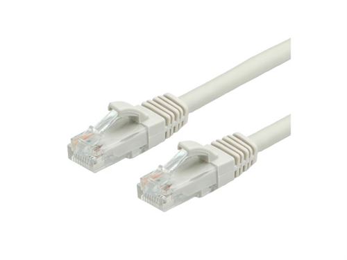 VALUE - Cordon de raccordement - RJ-45 (M) pour RJ-45 (M) - 10 m - UTP - CAT 6a - moulé - gris, RAL 7044