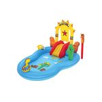 Intex Sea Paradise - Aire De Jeux Gonflable Avec Toboggan, Pulvérisateur Palmier, Canne à Pêche Et Poissons - Dès 2 Ans