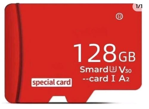 Carte mémoire 128 GO Gaming microSD UHS-I U3 V30 A2+adaptateur+lecteur carte memoire offert