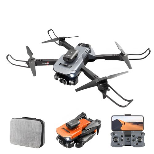 Drone SZSMART K6 Gris Pro pliable avec caméra unique 4K 360 évitement dobstacles 1 batterie Autonomie 15 Min
