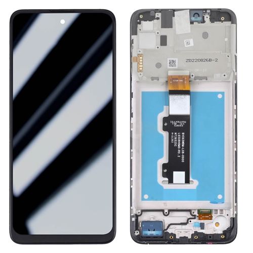 Non Communiqué Gris Clair Écran Original Motorola E40 / E30 Lcd + Vitre Tactile (Avec Châssis) Motorola