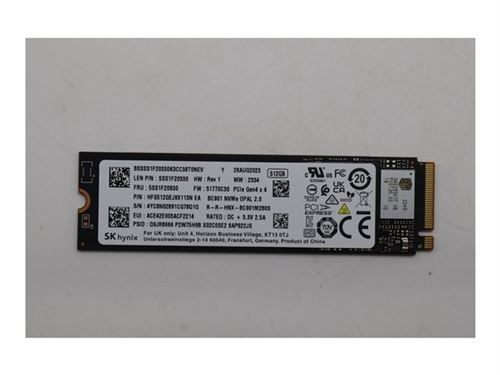 SK Hynix SSD chiffré 512 Go M.2 PCIe 4.0