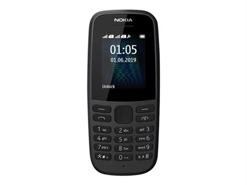 Nokia 105 - Téléphone de service - double SIM / Mémoire interne 4 Mo - noir