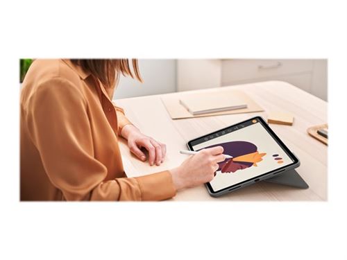 Logitech Combo Touch - Clavier et étui - avec trackpad - rétroéclairé - Apple Smart connector - QWERTY - Italien - gris oxford - pour Apple 11-inch iPad Pro (1ère génération, 2e génération, 3ème génération)