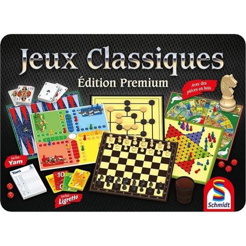 Non Communiqué Noir Coffret Premium Boite Métal - Jeux De Société - Schmidt Spiele - Découvrez Une Sélection Premium De Jeux Dans Une Boîte Élégante !
