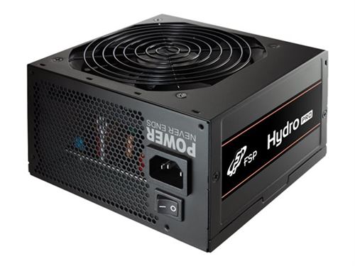 FSP Hydro PRO HP2-500 - Alimentation électrique (interne) - ATX12V 2.52/ EPS12V 2.92 - 80 PLUS Bronze - CA 200-400 V - 500 Watt - PFC active - Europe - noir