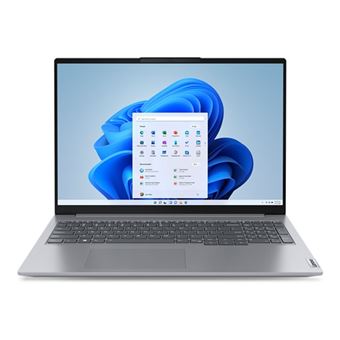 Lenovo ThinkBook 16 G6 IRL 21KH - Intel Core i5 - 1335U / jusqu'à 4.6 GHz - Win 11 Pro - Carte graphique Intel Iris Xe - 16 Go RAM - 512 Go SSD NVMe - 16" IPS 1920 x 1200 - Wi-Fi 6 - double ton gris arctique - clavier : Suisse