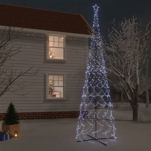 VidaXL Arbre de Noël cône 3000 LED Blanc froid 230x800 cm
