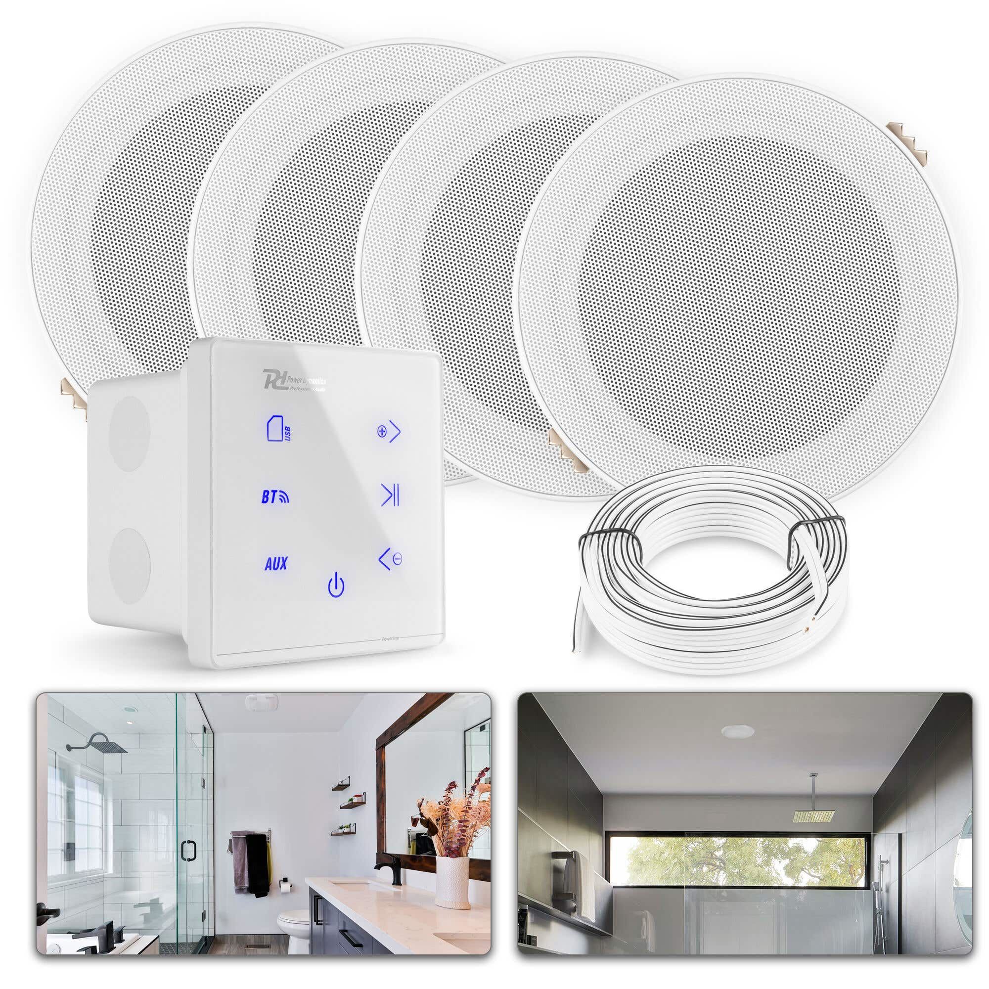 Power Dynamics Powerline A100W Einbau Verstärker Mit Bluetooth 4x20W Power Dynamics Powerline