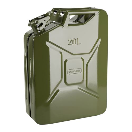 Jerrican d’essence métallique Pressol Armée vert 20L - Image 3