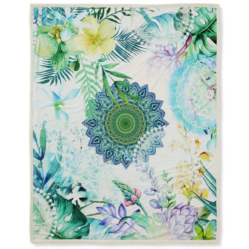 HIP Couverture jetée 6095-H Viridi 130 x 160 cm Multicolore
