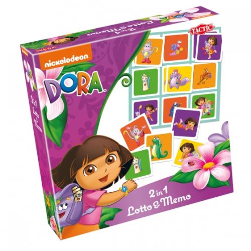 Tactic Deux en un jeu Dora Lotto&Memo