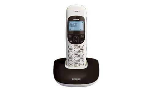 Brondi NICE - Snoerloze telefoon met nummerherkenning - DECTGAP - zwart, wit