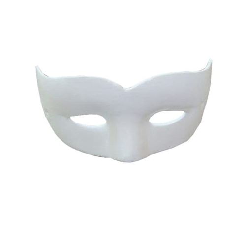 masque de venise loup à décorer 5.5x13.5cm - Coloris : Blanc14030015
