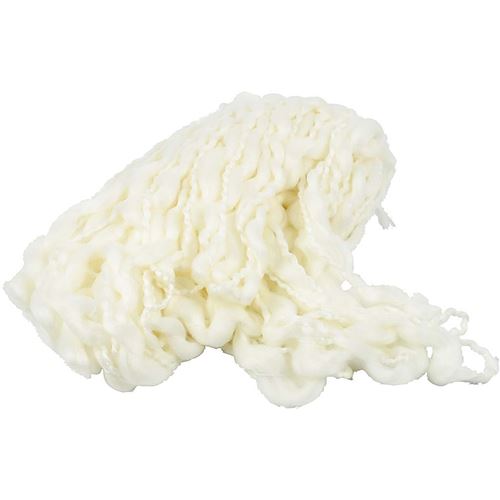 Creotime fil frisé 100 grammes de coton crème