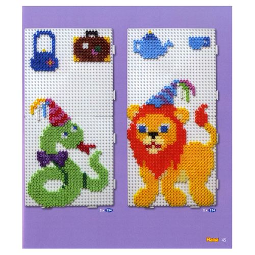 Hama Livre D’inspiration N°11 – 64 Pages D’idées Pour Perles à Repasser Midi, Activités Créatives Dès 5 Ans