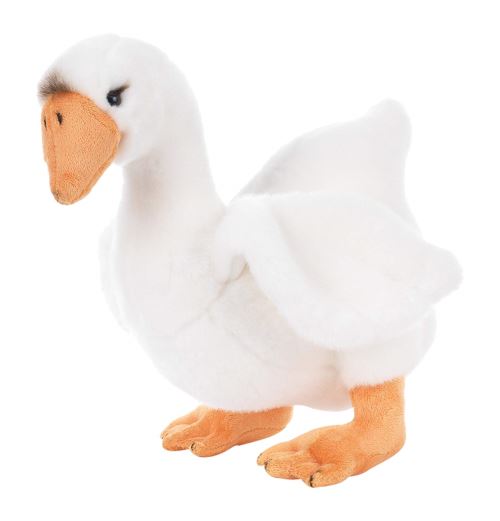 Plush - 15869 - Peluche d'oie - Martine -33 cm - Blanc