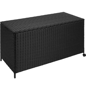 tectake coffre de jardin dublin avec roulettes mobilier de jardin achat prix fnac