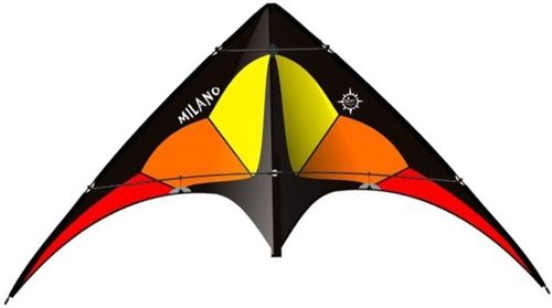 Elliot stunt à deux lignes Milano 170 cm rouge / orange / jaune