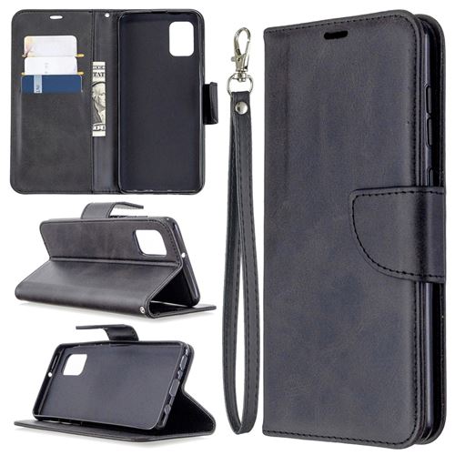Etui en PU couleur unie unique noir pour votre Samsung Galaxy A31