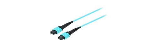 equip Pro - Cordon de raccordement - MTP multimode (F) pour MTP multimode (F) - 7 m - fibre optique - simplex - 50 / 125 microns - OM4 - turquoise