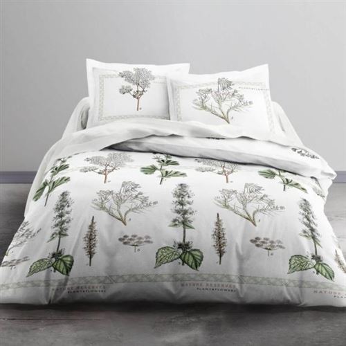TODAY Parure de couette Enjoy NATURAL RESERVE 100% coton - 220 x 240 cm - Blanc