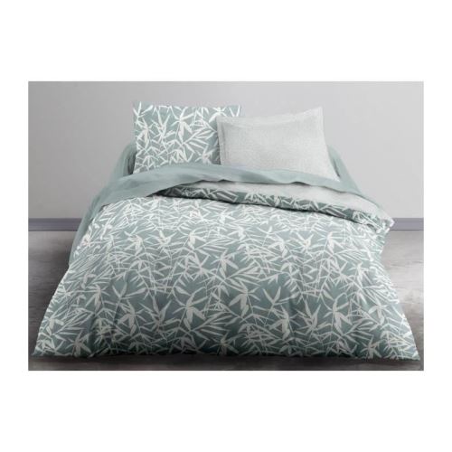 TODAY Parure de couette Enjoy Jacinto 100% coton - 220 x 240 cm - Bleu et blanc