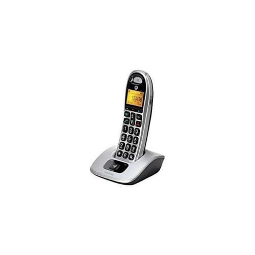 Motorola CD301 - Téléphone sans fil avec ID d'appelant - DECTGAP - argent/noir