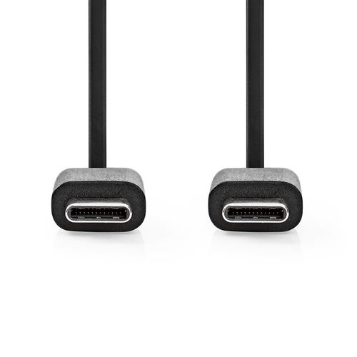 Nedis Câble USB USB-C (P) pour USB-C (P) USB 2.0 1 m noir