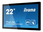 iiyama ProLite TF2234MC-B7AGB - Écran LED - 22" (21.5" visualisable) - cadre ouvert - écran tactile - 1920 x 1080 Full HD (1080p) @ 60 Hz - IPS - 350 cd/m² - 1000:1 - 8 ms - HDMI, VGA, DisplayPort - noir