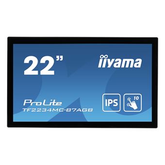 iiyama ProLite TF2234MC-B7AGB - Écran LED - 22" (21.5" visualisable) - cadre ouvert - écran tactile - 1920 x 1080 Full HD (1080p) @ 60 Hz - IPS - 350 cd/m² - 1000:1 - 8 ms - HDMI, VGA, DisplayPort - noir