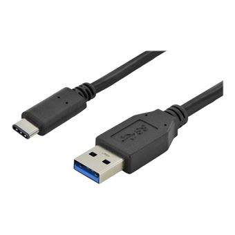 ASSMANN - USB-kabel - USB type A (M) naar 24 pin USB-C (M) - USB 3.0 - 1 m - gevormd - zwart - 1