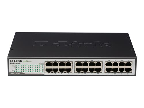 D-Link DGS 1024D - switch - 24 poorten - onbeheerd - rack-uitvoering