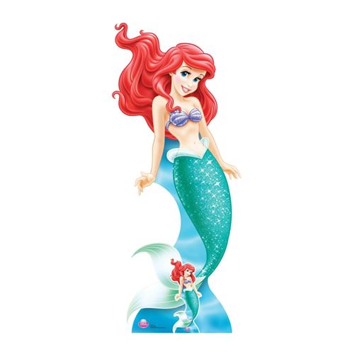 Figurine g&eacute;ante en carton ariel 2013 disney princesse
