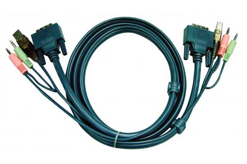 ATEN 2L-7D05U - video/USB/audiokabel - 5 m