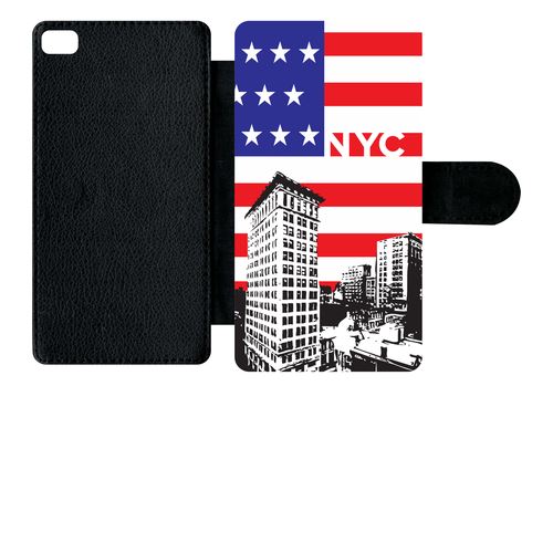 Etui À Rabat Huawei P8 New York City