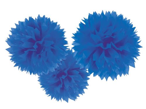 Amscan pompons décoration de fête 40,6 cm 3 pièces bleu