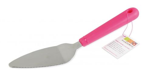 Scrapcooking 5184 Pelle à Tarte Crantée Manche : plastique, pelle : inox 18/0 Multicolore 24 x 5,5 x 1,8 cm