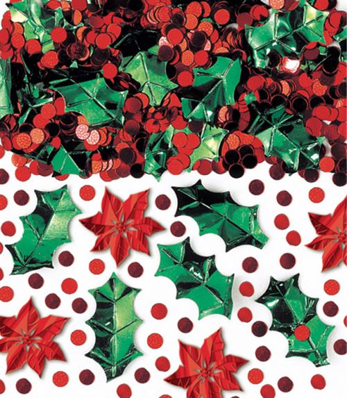 Amscan confettis de Noël 70 grammes 15,2 cm de papier d'aluminium rouge/vert