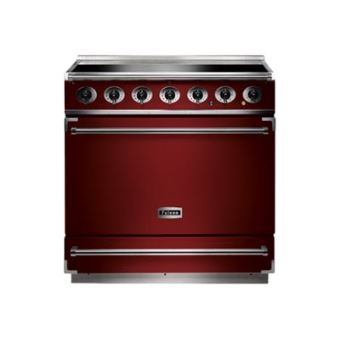 Falcon 900S - Cuisinière - pose libre - largeur : 90 cm - profondeur : 61 cm - hauteur : 91.2 cm - classe A - Rouge cerise