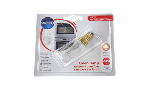 Lampe Spherique E14 40w 230-240v Lfo135 Pour Four Whirlpool - 481281728322