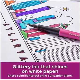 Blister 6 stylos feutres Papermate Flair Metallic