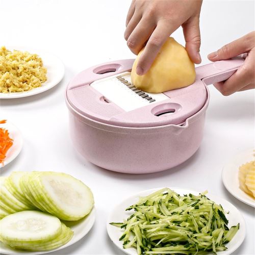 Paille de blé dispositif de coupe multifonction Cuisine Machine à couper Râpe à fromage_Kiliaadk1097